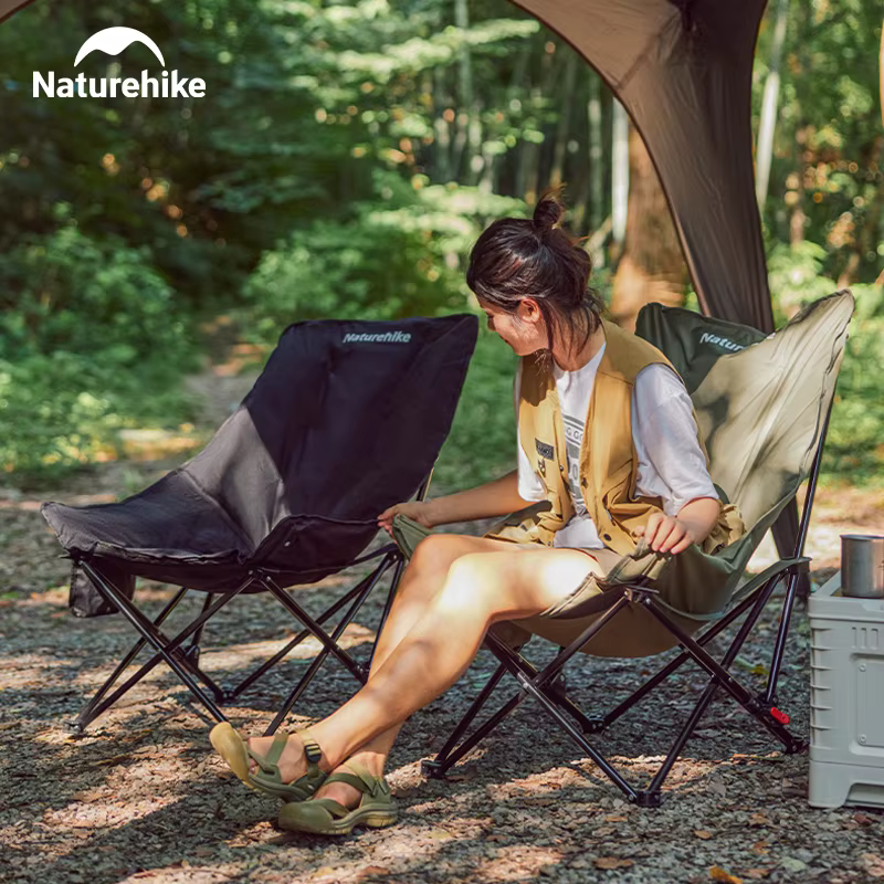 Chaise de camping Naturehike Relax, dossier haut, ultralégère, pliable, portable, capacité de charge