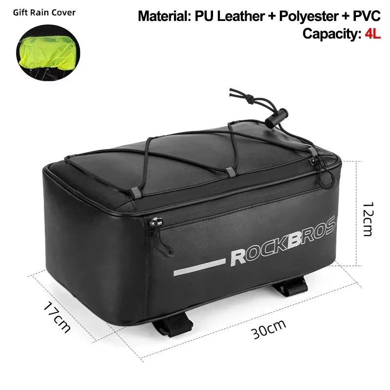 ROCKBROS sac de vélo 2 en 1 voyage photographie sport Fitness sac à bandoulière PU coffre de vélo si