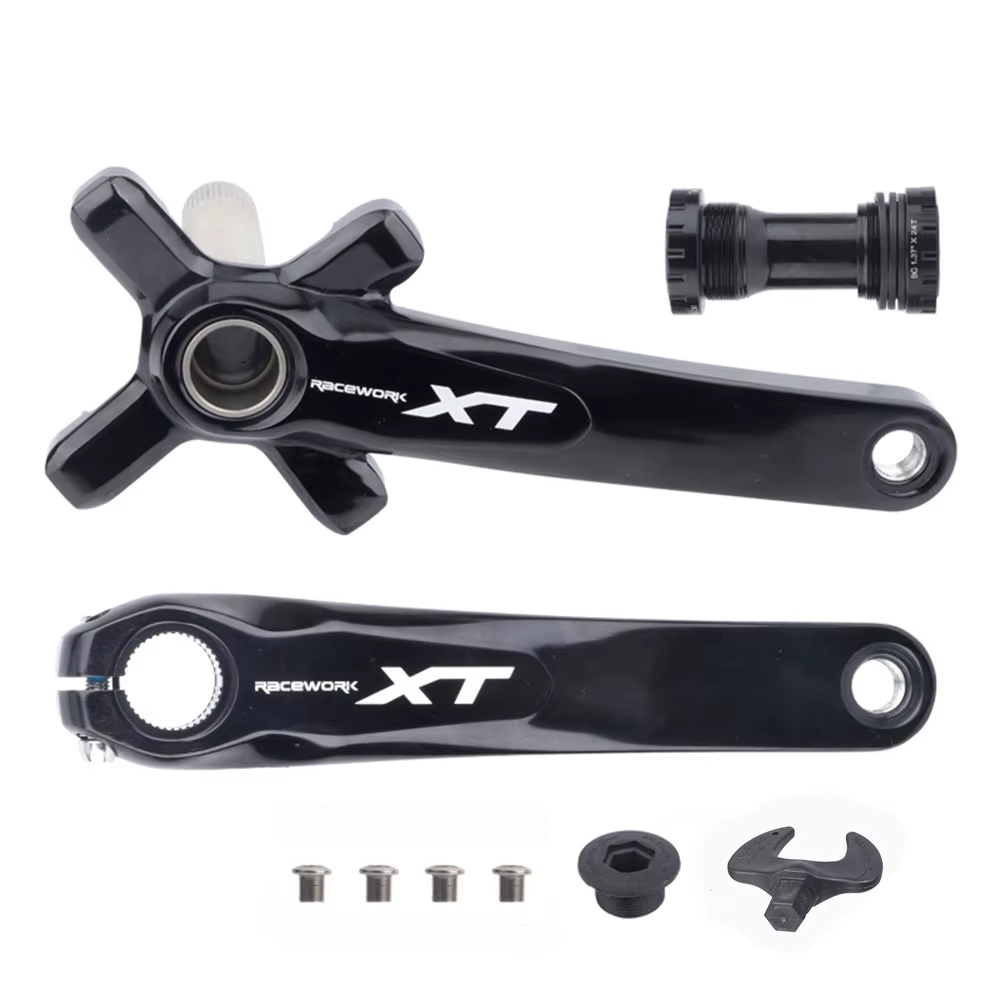 RACEWORK XT vtt pédalier de vélo 104BCD VTT manivelle 170mm 175mm Hollowtech manivelles intégrées 32