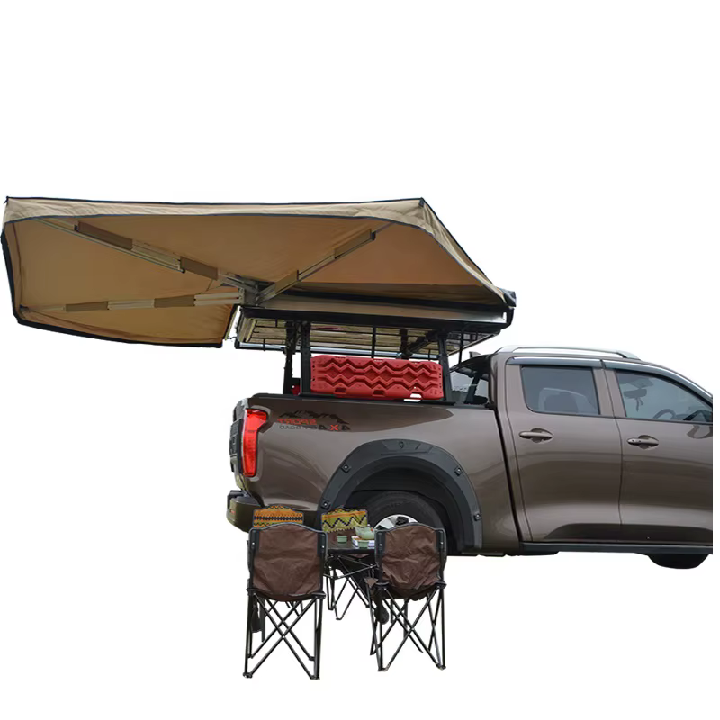 Tente de camping extérieure 4x4 4WD imperméable, auvent latéral de voiture 270 degrés autoportant