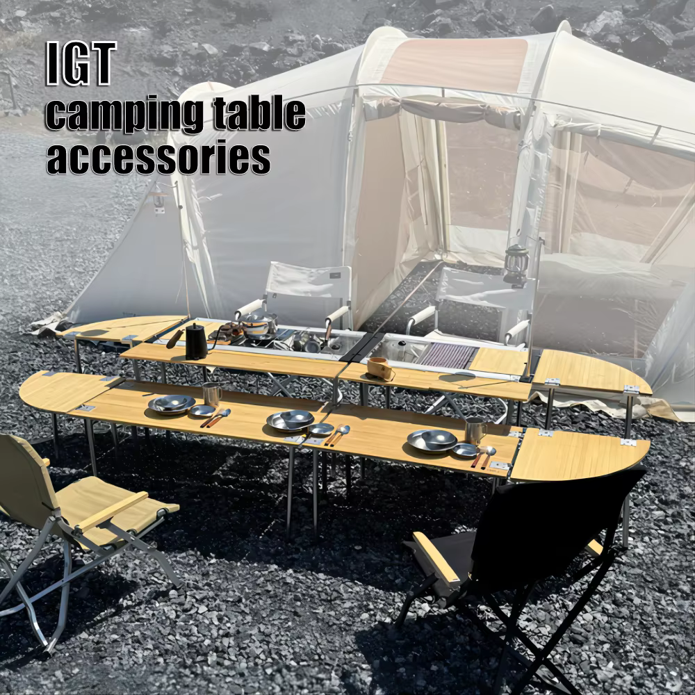 Cadre Igt extérieur Camping IGT 2/3 unité Table conseil IGT combinaison gratuite Table Barbecue en a