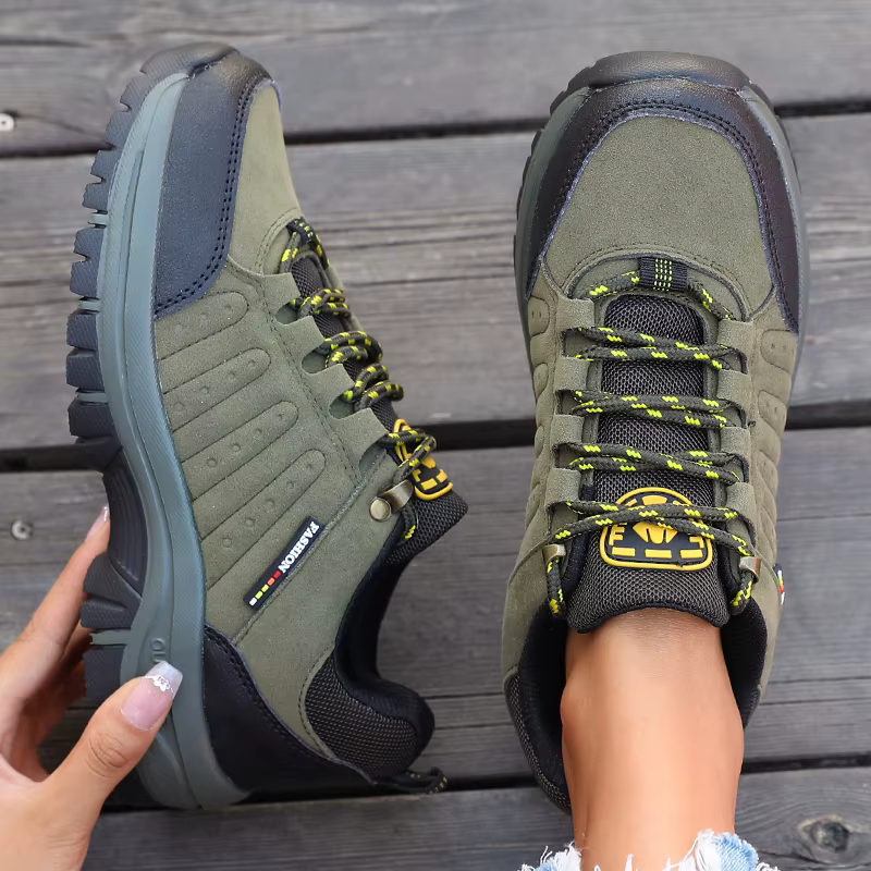 Chaussures de randonnée en daim rétro pour femmes, baskets à plateforme tactique, antidérapantes, po