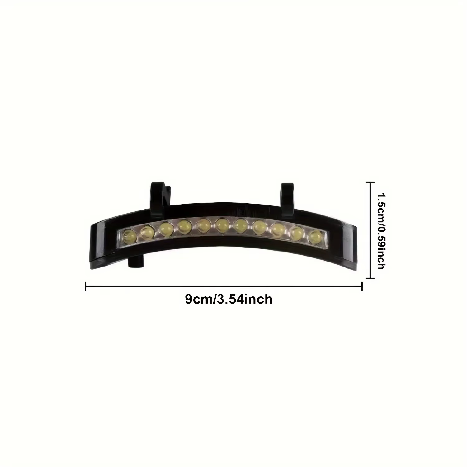 Lampe frontale LED super lumineuse à clipser sur casquette, torche pour la pêche, le camping et la c