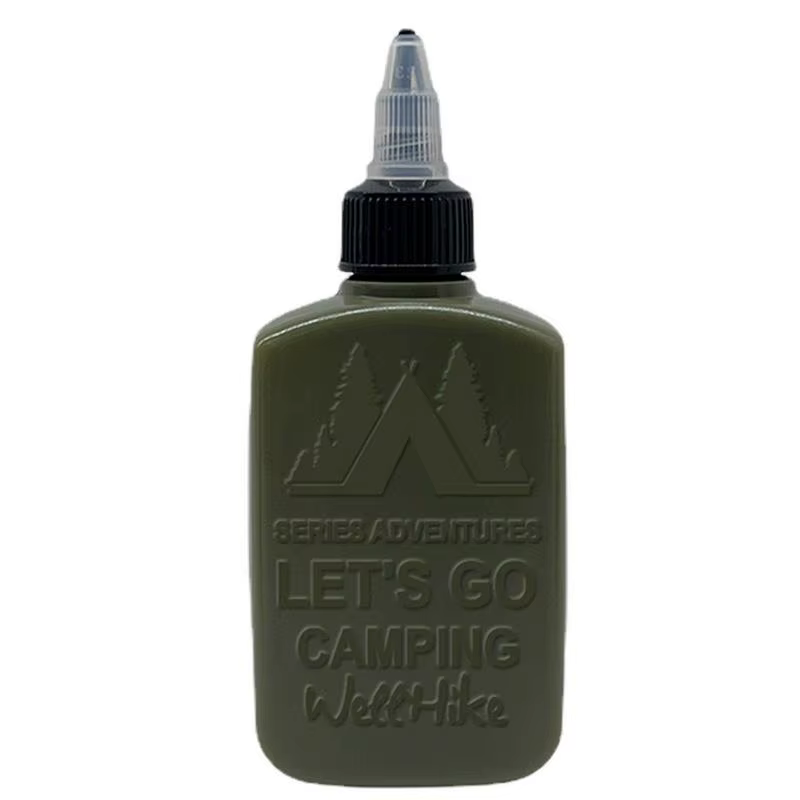 Bouteille à presser pour huile de Camping, bouteilles à condiments à presser de 100ml avec buses, di