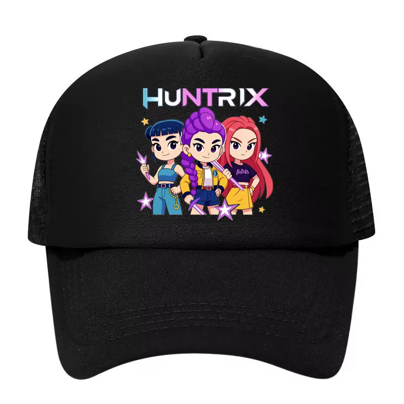 Casquette de baseball unisexe réglable en maille imprimée KPOP Demon Hunters, style décontracté, mul