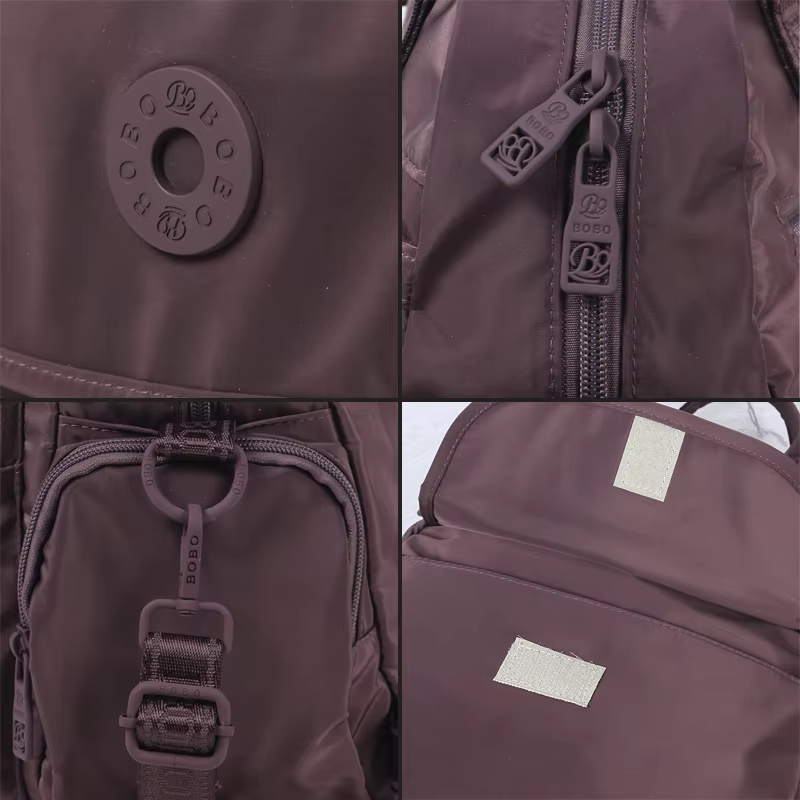 Sac à dos polyvalent et léger pour femmes, sac à bandoulière unisexe multi-poches, sacs Preppy léger