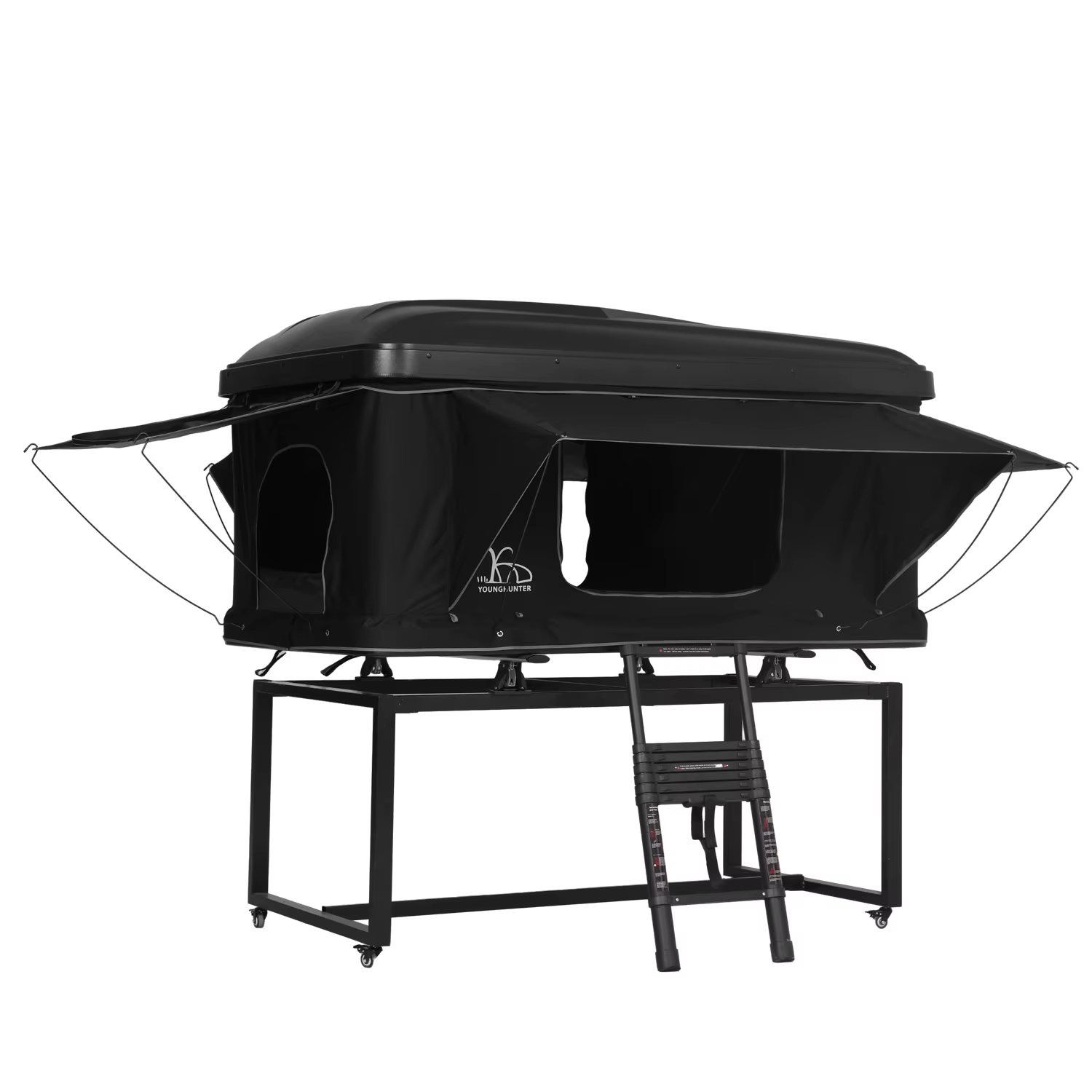 210x130x110cm Camping Pop up pliable Suv tente de toit rigide en aluminium avec supports