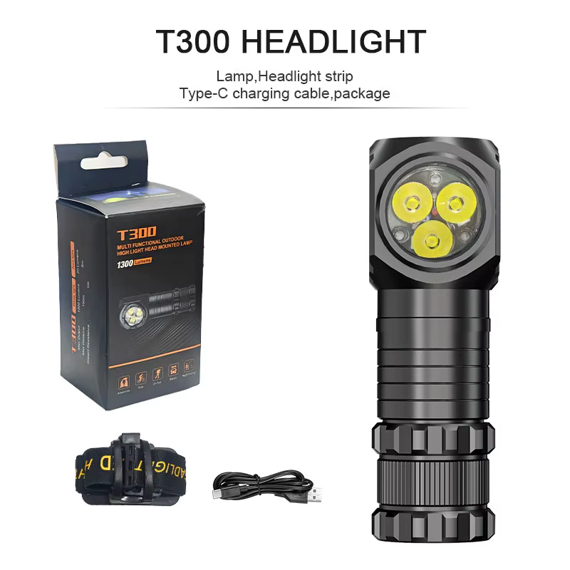 ESMARTER-Mini lampe de poche étanche à 3LED, lampe de sauna injuste, torche frontale aste, lanternes