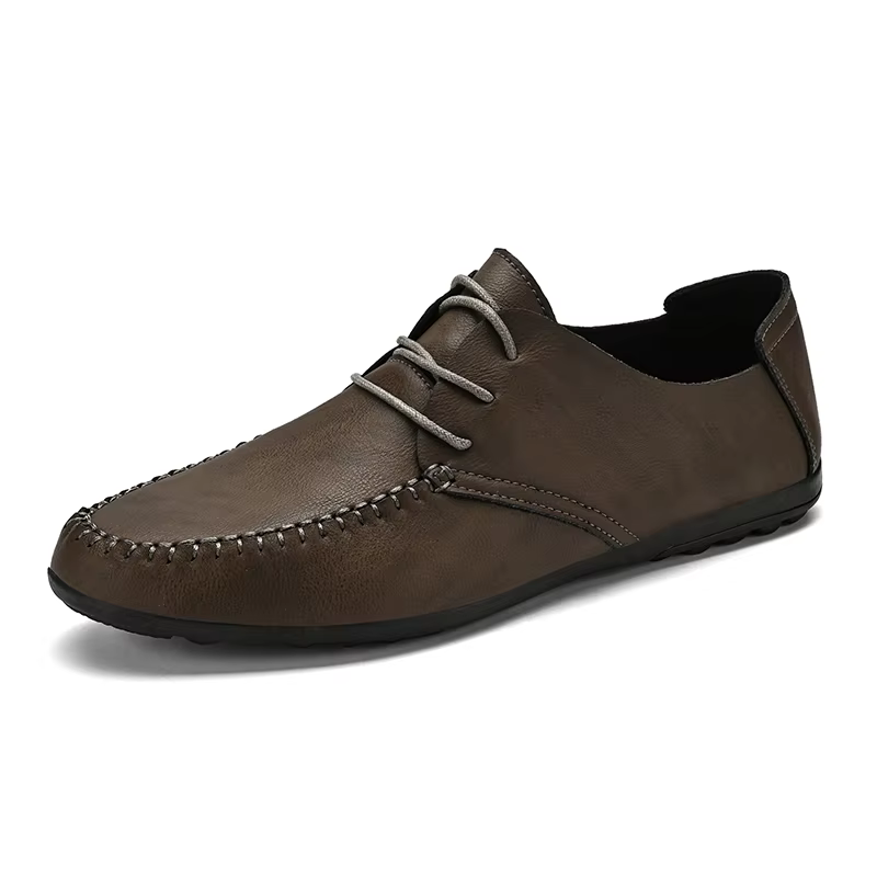 Chaussures en cuir pour hommes semelles souples quatre saisons grande taille chaussures en cuir déco