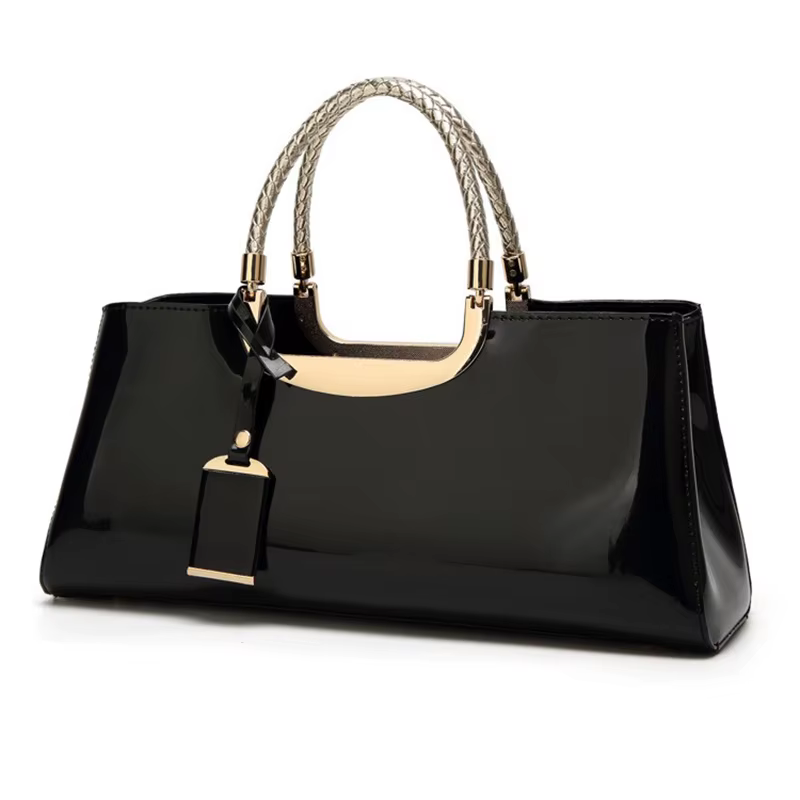 Nouveau Sac Bandoulière Tendance en Cuir Verni Brillant 2026, Sac à Main Simple et Polyvalent, Sac d