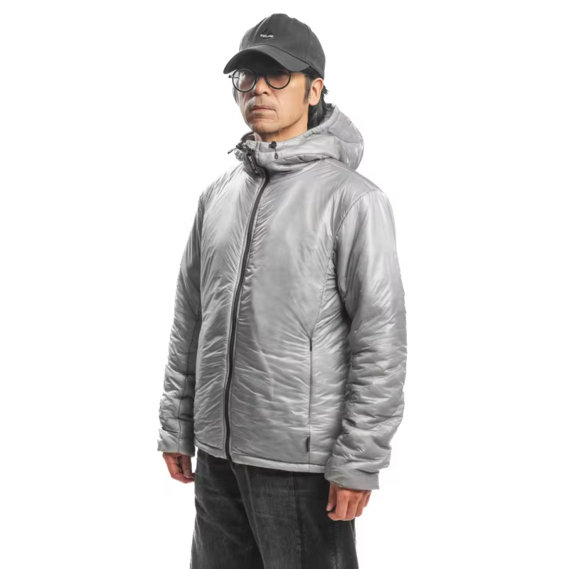 Ice Flame Clima Veste d'isolation dynamique en plein air ultraléger randonnée 7D Nylon Zip Jakcet ch