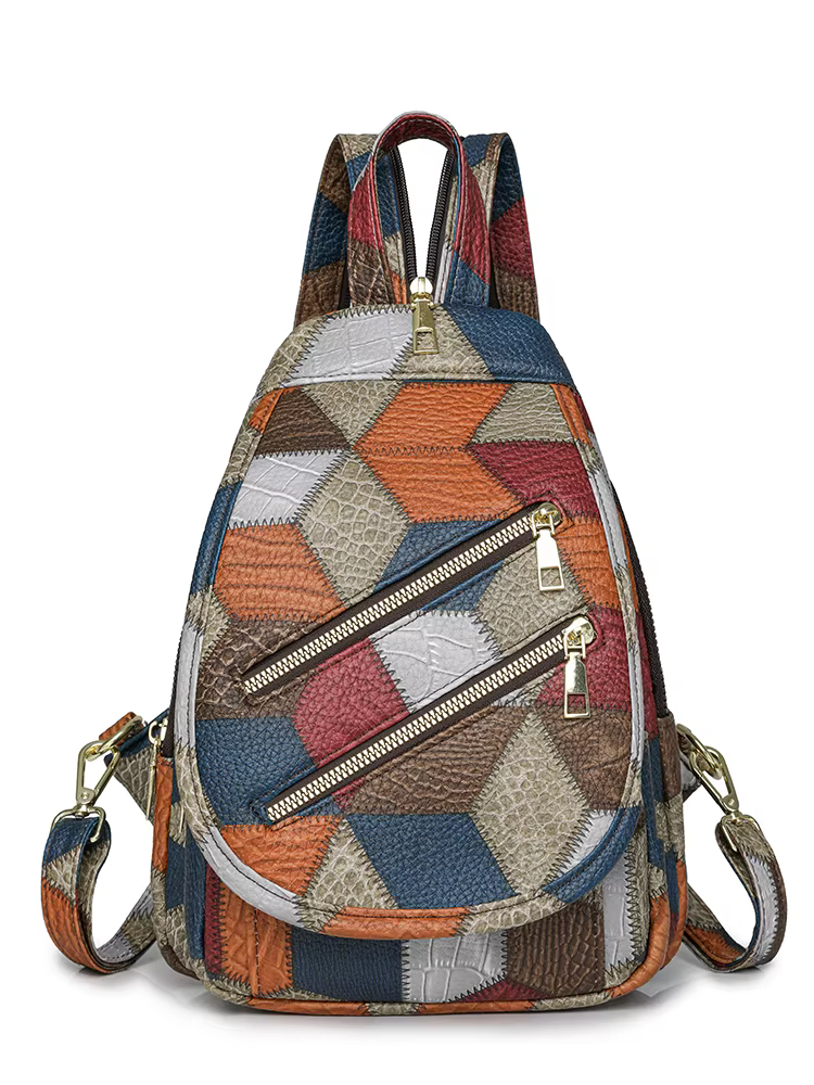 Sac à dos de grande capacité pour femmes, sac à bandoulière étanche, sac de poitrine multifonctionne