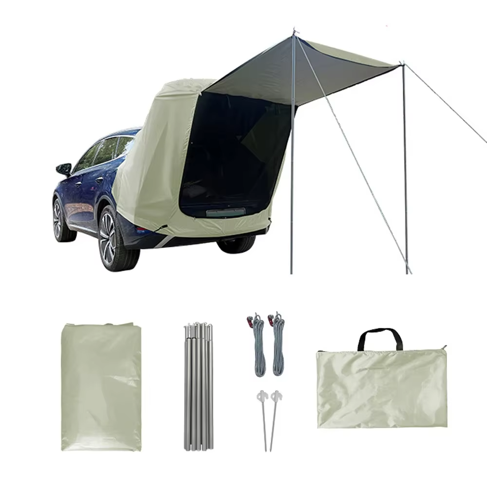 Tente d'extension arrière de voiture pour extérieur, auvent de camping et pique-nique, pare-soleil, 