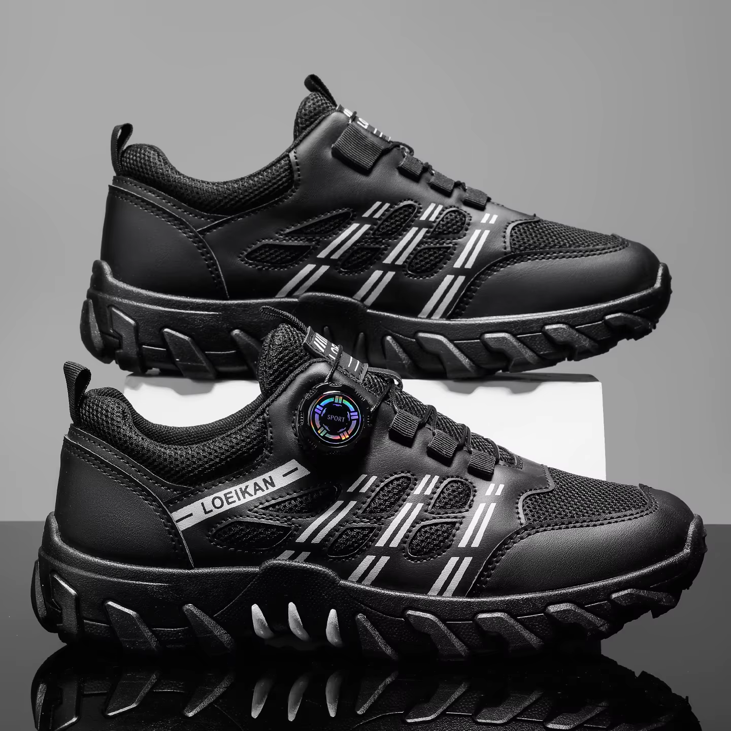 Chaussures de randonnée décontractées pour hommes toutes saisons, confortables, respirantes, à enfil