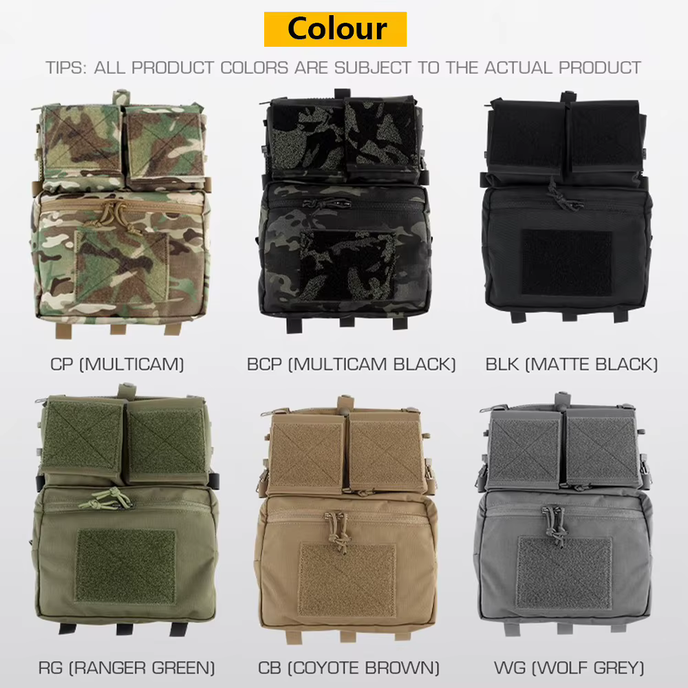 Plaque de sac à dos DulPanel avancée, poudres Electrolux, sac de chasse, glaçure Airsoft, accessoire