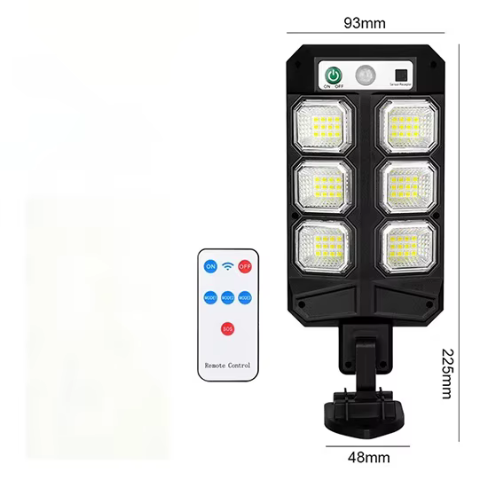 Lampe solaire LED extérieure 99000000LM 60000W avec détecteur de mouvement, lampe murale super lumin