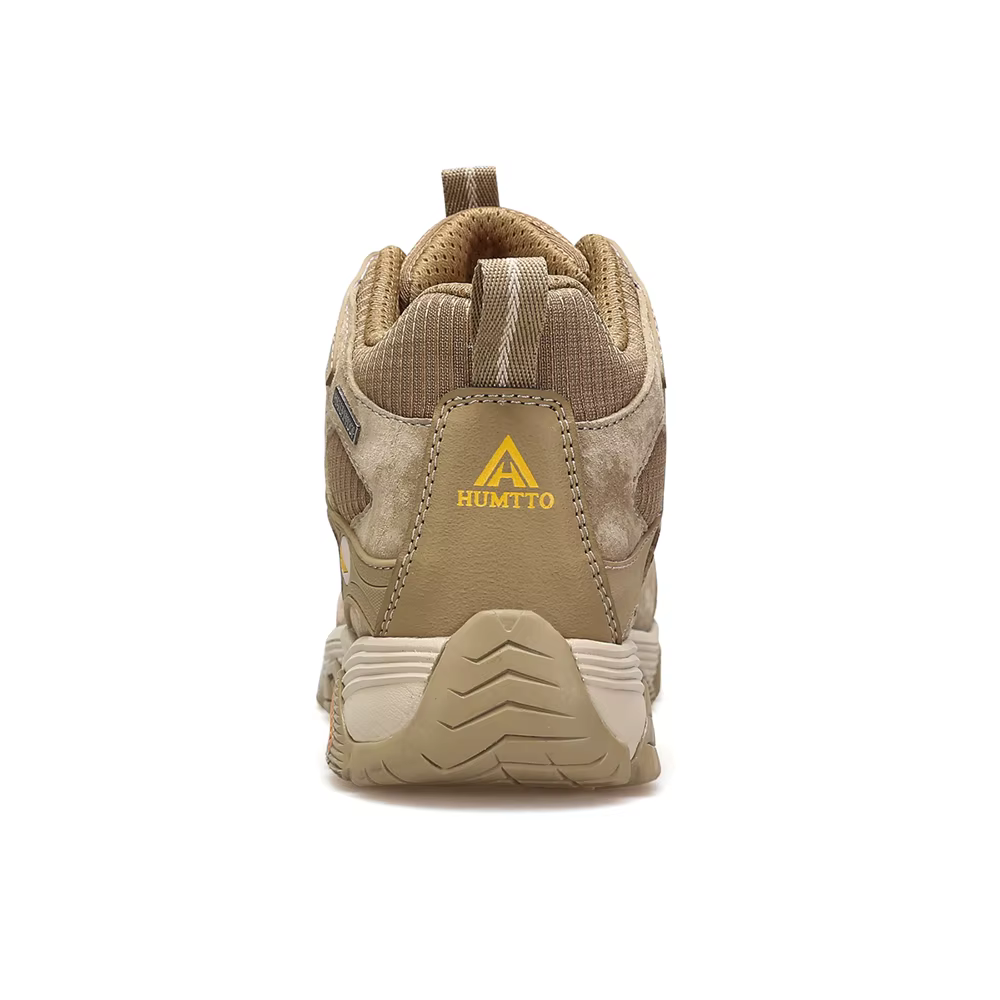 HUMTTO chaussures en cuir véritable pour hommes bottes de randonnée d'hiver respirant Camping chauss