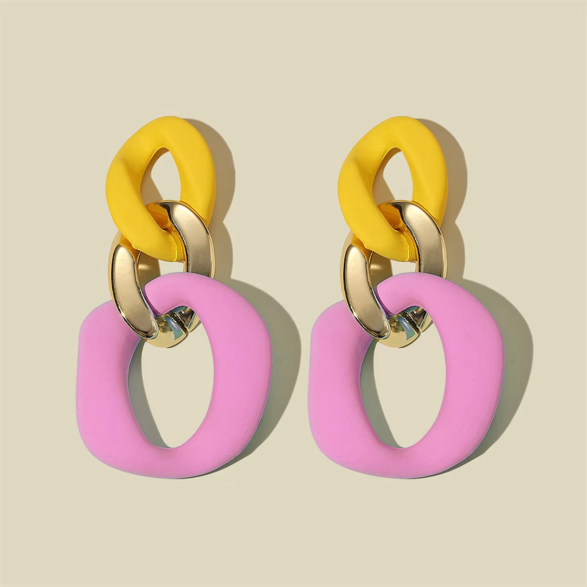 Boucles d'oreilles jaunes pour femmes, bijoux bohème, mode Boho, Style tendance, pendantes, grands b