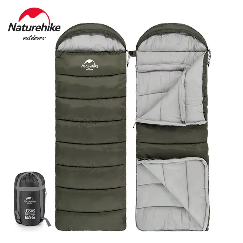 Sac de couchage en coton Naturehike, ultraléger, accessoires de camping, sac de couchage enveloppant
