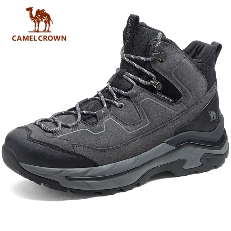 GOLDEN CAMEL – bottes de randonnée pour hommes, mi-hautes, absorbant les chocs, imperméables, antidé