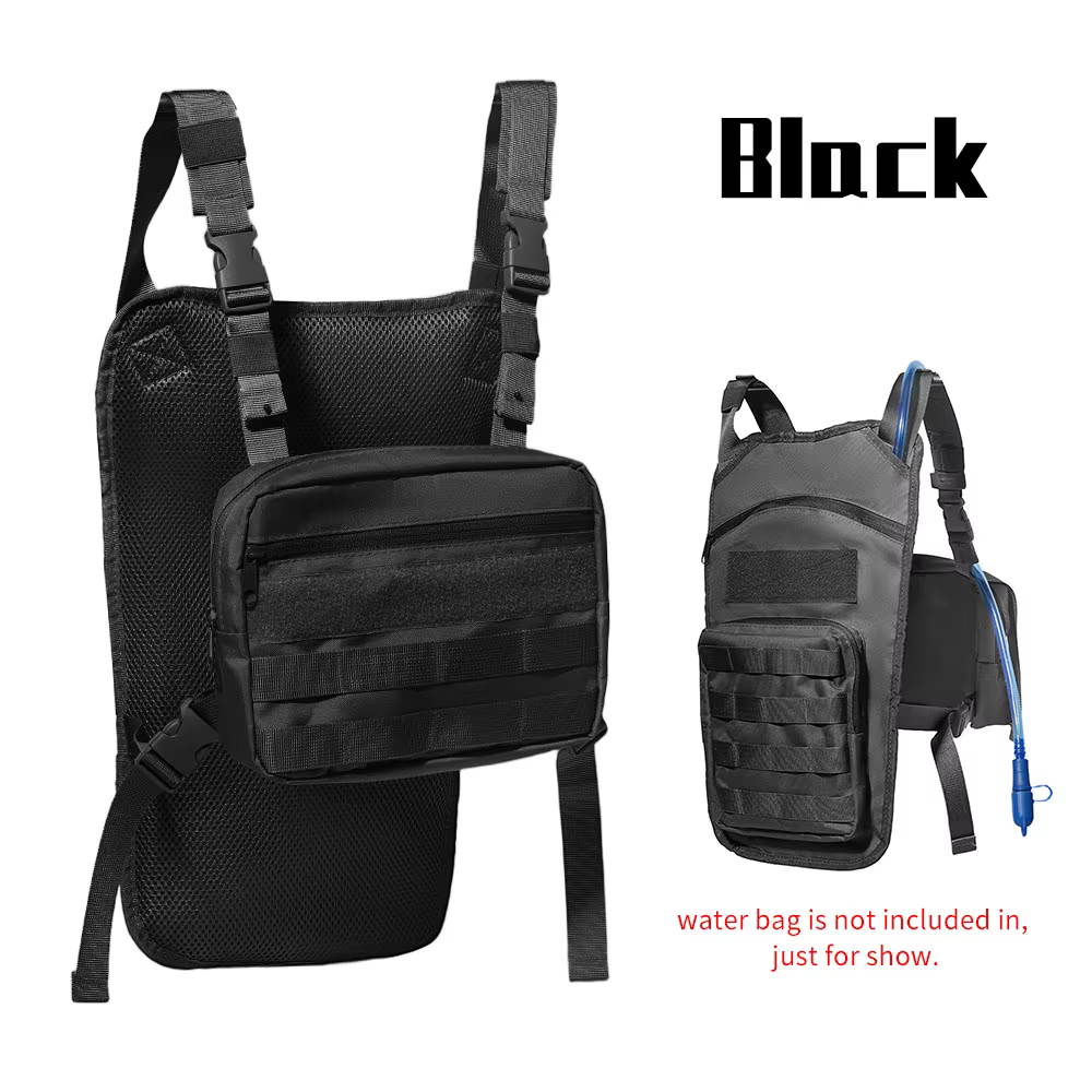Sac à dos d'hydratation de Sport unisexe, sac de poitrine de Sport, sac à dos pour randonnée, cyclis