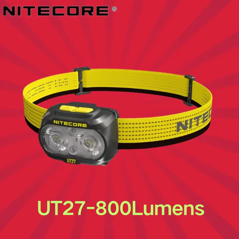 NITECORE UT27 800 lumens projecteur double puissance phare + batterie Rechargeable amovible Troch ph
