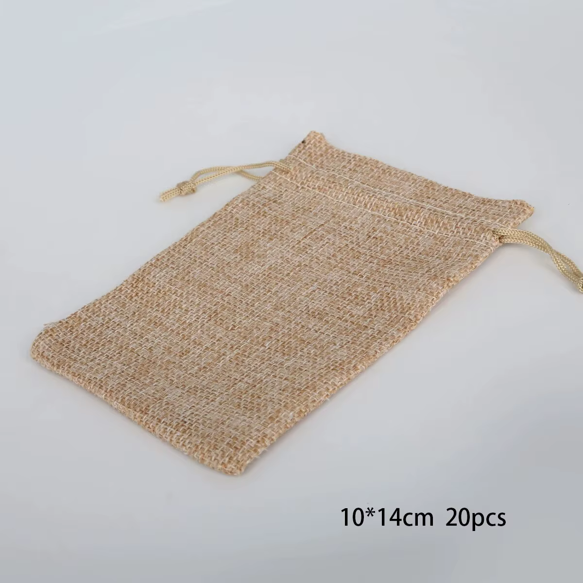 Paquet de sac cadeau de poche en coton et chanvre pour la journée des enfants, emballage de bonbons 