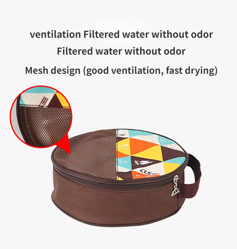 Nouveau ensemble d'assiettes à manger portables de cuisine de Camp de 22 vaisselle de Camping en ple