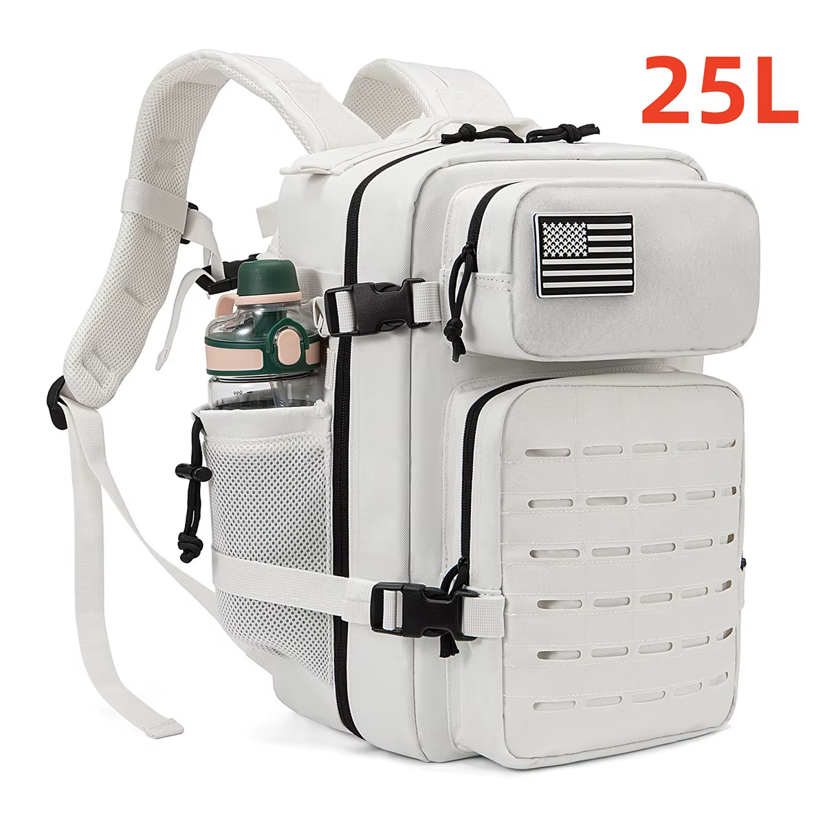 Sac à dos tactique 25L/45L pour hommes et femmes, sac de survie en plein air, petit sac à dos d'écol