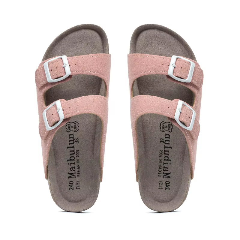 NuSO k-Pantoufles d'été en liège pour femmes, mules, sabots, sandales plates, diapositives décontrac