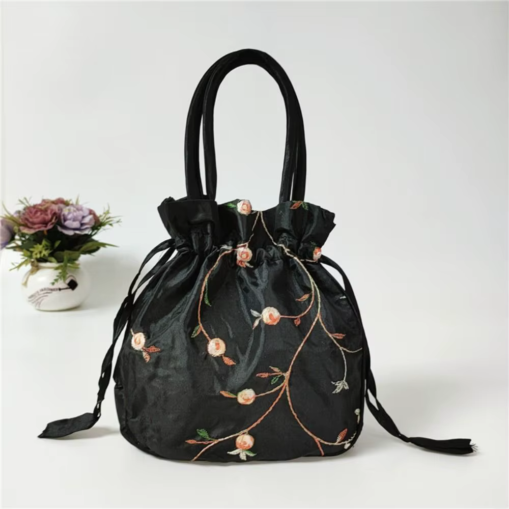 Mini sac à main à motif de fleurs brodées pour femmes, petit sac à main à bandoulière, sac de téléph