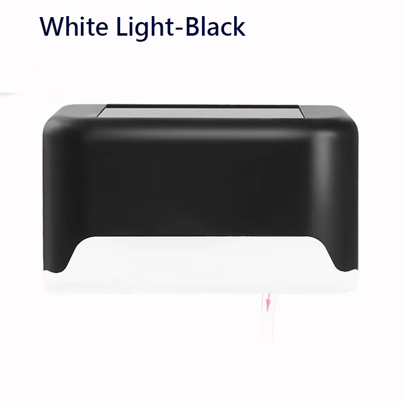 Blanc chaud LED solaire étape lampe chemin escalier extérieur jardin lumières étanche balcon lumière