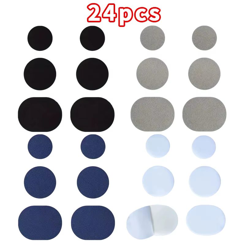 24 patchs auto-adhésifs pour la réparation des chaussures |   Réparation durable des trous pour bask