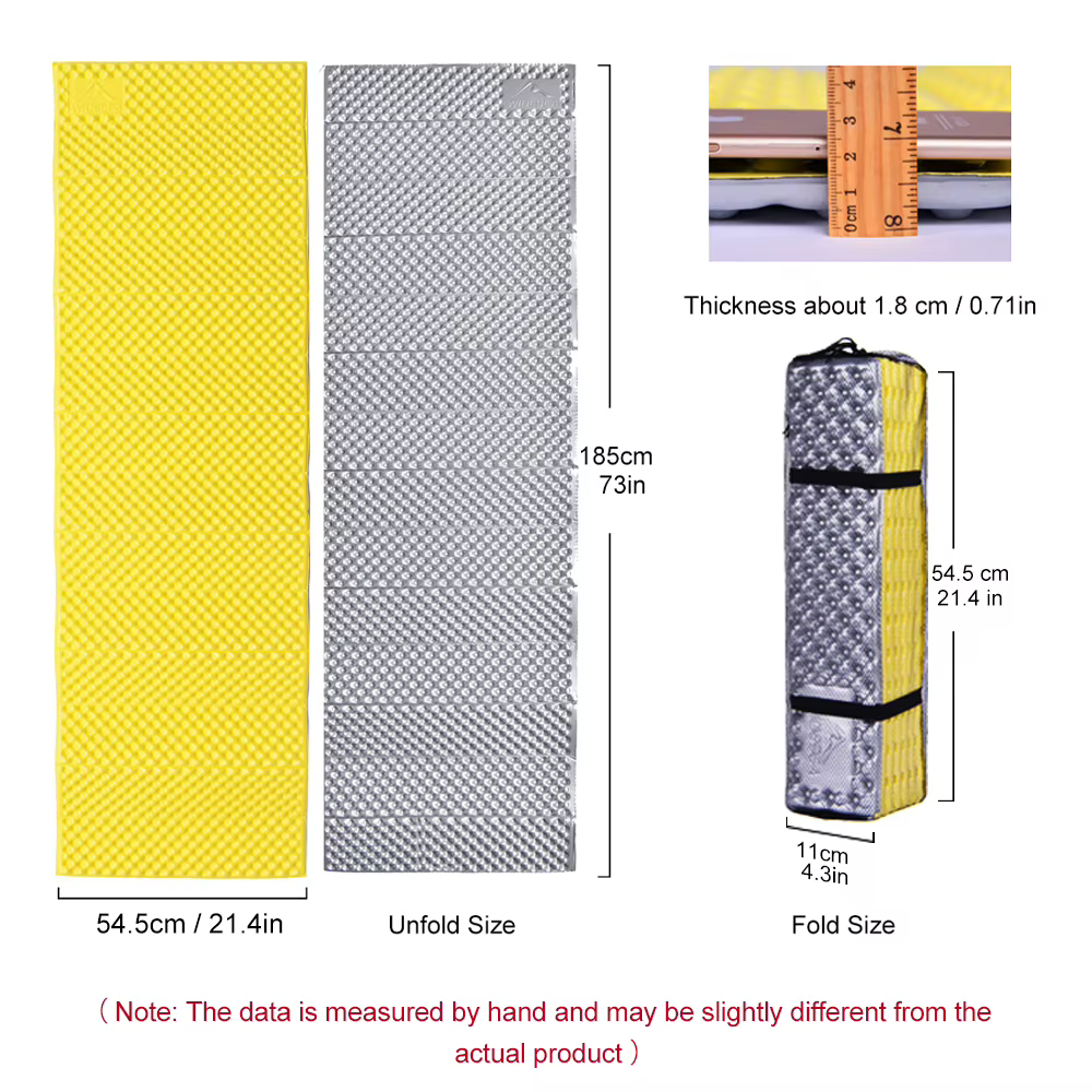 ESEA-Matelas de couchage en mousse portable, couverture imperméable et résistante à l'humidité, équi