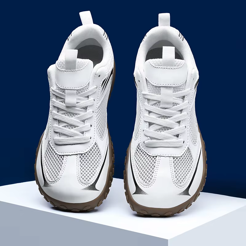 Chaussures à bout large, chaussures de sport en maille respirante pour l'été, adaptées aux hommes et