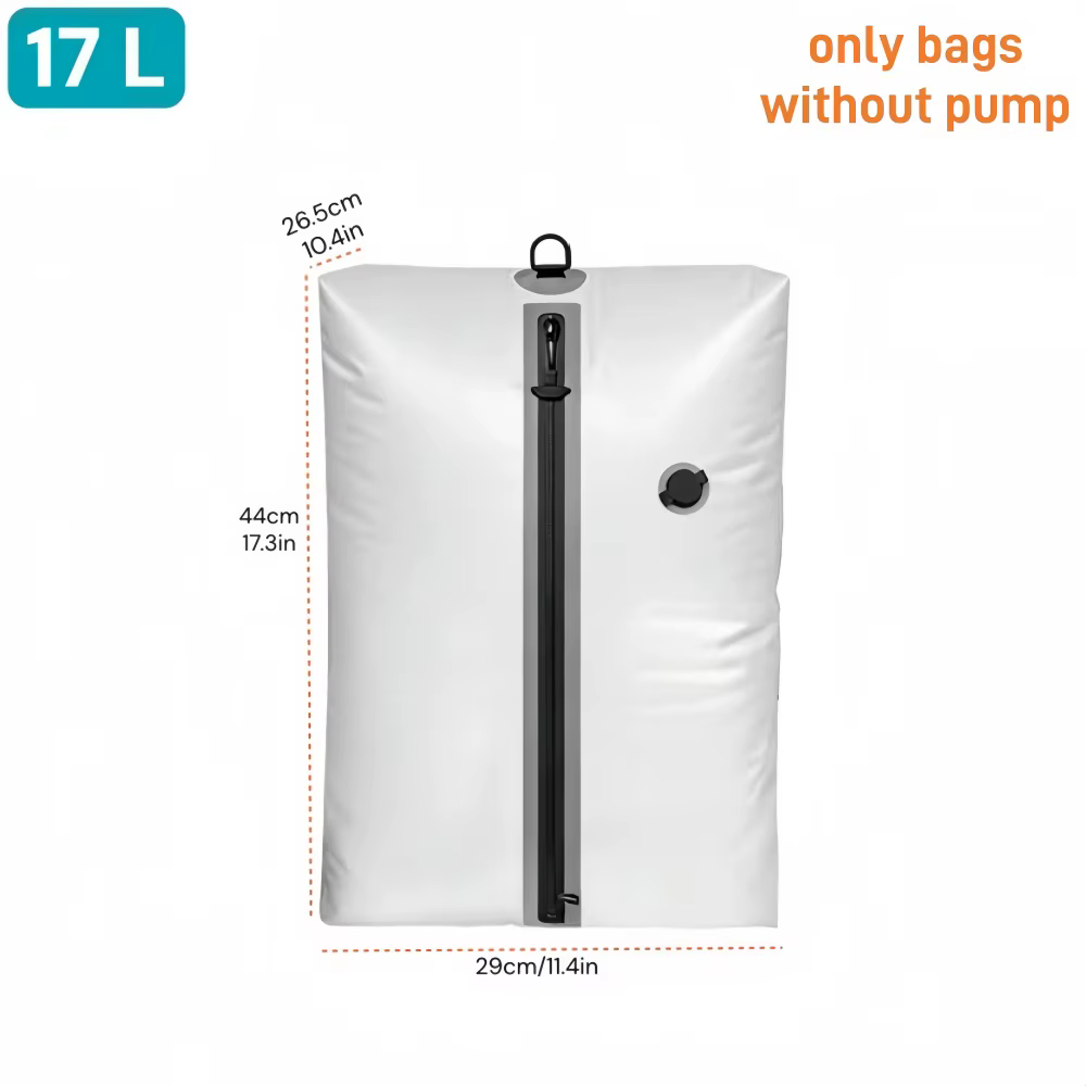 Sac Sous Vide Compression pour Vêtements Voyage Valise, Sac de Rangement Sous Vide Gain de Place Éta