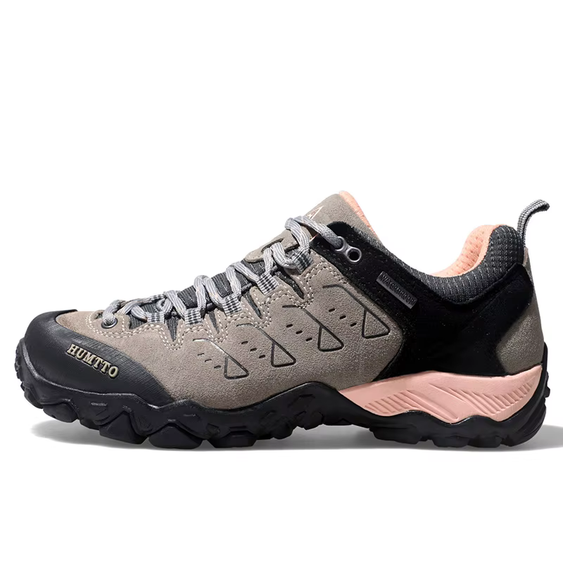 HUMTTO – chaussures de Trekking imperméables pour femmes, baskets de luxe de styliste, en cuir, déco