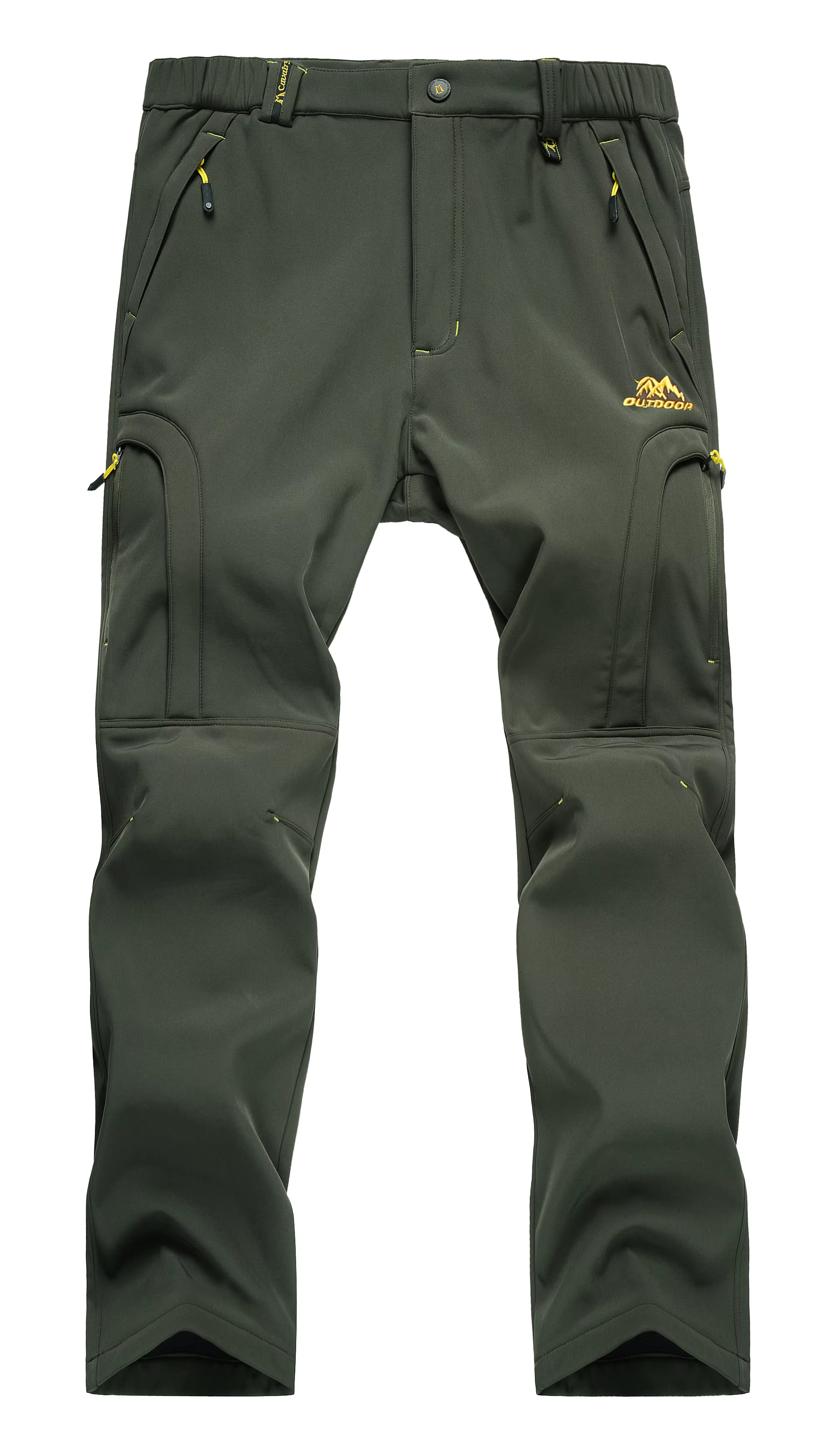 Pantalon de randonnée imperméable pour hommes, doublé polaire, pantalon de Ski de neige, Softshell d