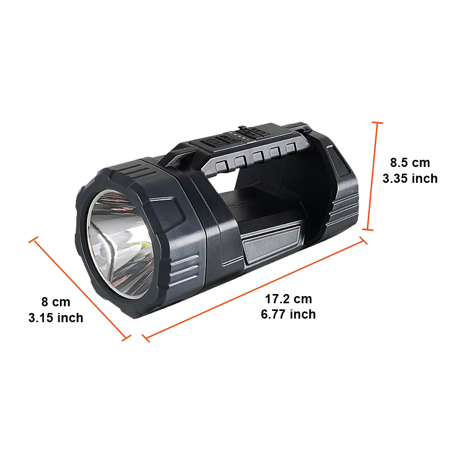 Lampe de poche solaire LED avec lumière latérale COB, Rechargeable Léger, Portable, multifonction, P