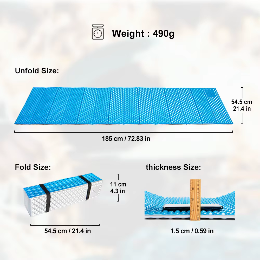 ANLEA-Matelas de couchage portable en mousse, imperméable, pour camping, pique-nique, voyage, trekki