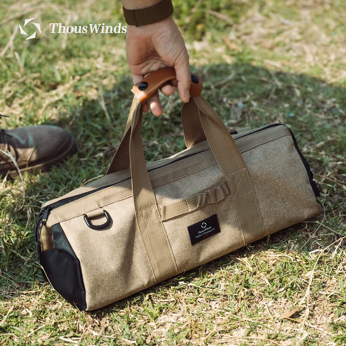 Thous Vents Outil Extérieur Sac De Rangement Grande Capacité Camping Accessoires Clou Moulu Sac Bush