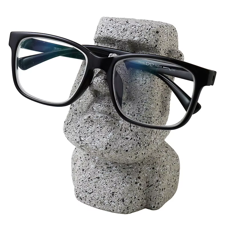 Porte-lunettes créatif et amusant, support de lentilles décoratives, accessoires de bureau, Figurine