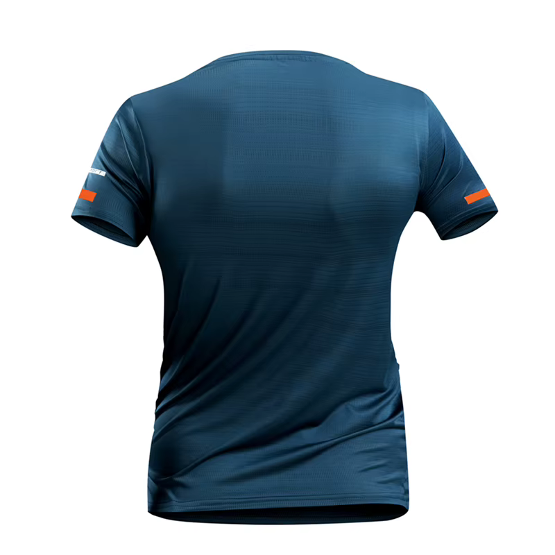 CHRLCK hommes course séchage rapide T-shirts respirant randonnée pêche T-shirts élasticité douce Spo