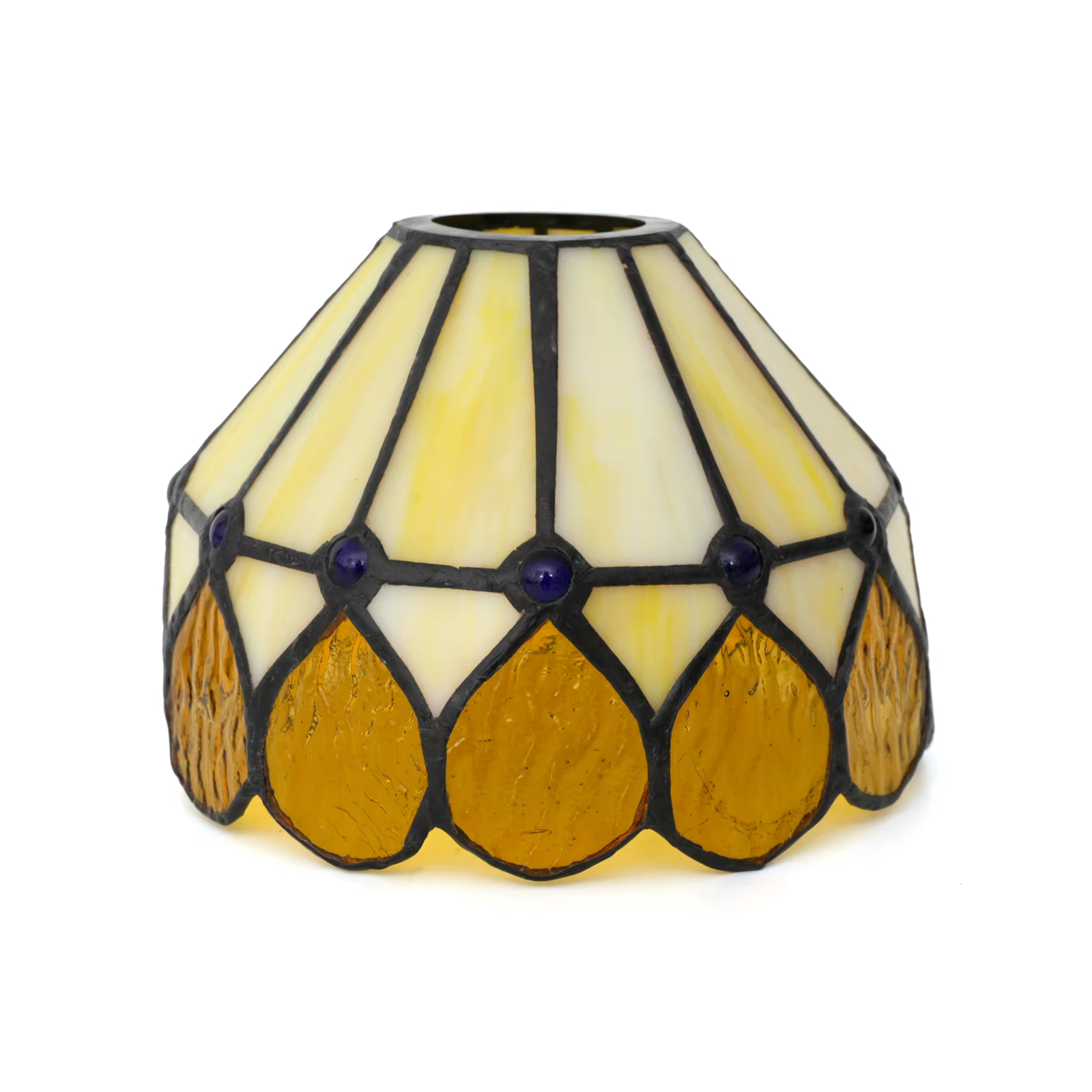 Abat-jour en verre coloré style Tiffany, abat-jour de remplacement pour lustre à branches, abat-jour