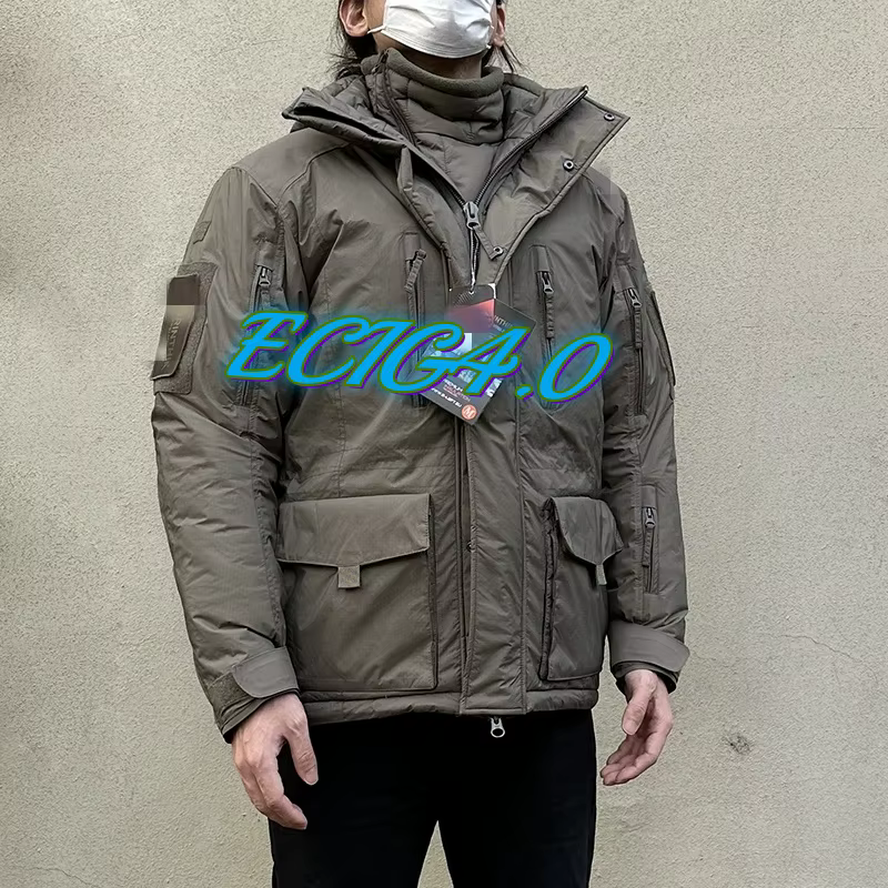 ECIG-Manteau Polaire en Coton pour l'Extérieur, Veste Douce et Chaude ou Pantalon 4.0 Coton pour le