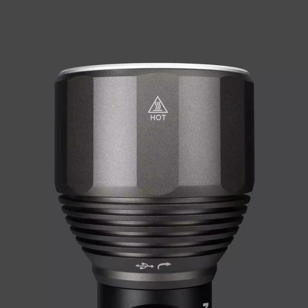 Lampe torche puissante NexTool pour l'extérieur, 2000lm, LED rechargeable, 380m, étanche IPX7, 5 mod