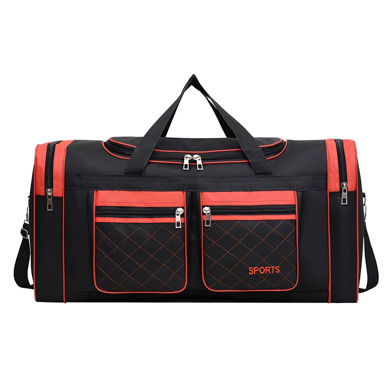 Sac à bagages de grande capacité pour hommes – Sac de voyage multi-poches avec fermeture à glissière