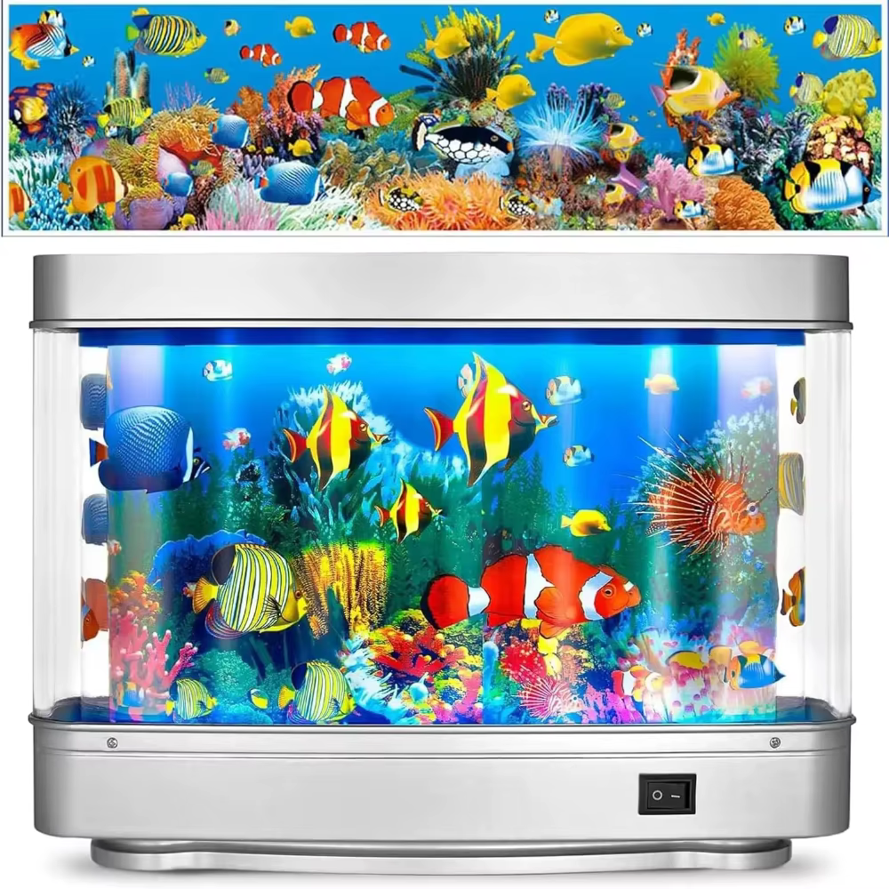 Lampe décorative d'aquarium océanique, lumières d'aquarium artificielles pour poissons tropicaux, la