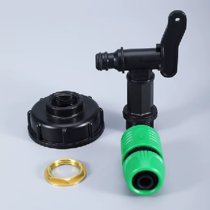 Adaptateur de Réservoir d'eau IBC Connecteur à Filetage 1/2",IBC Robinet Cuve 1000L Robinet Recupera