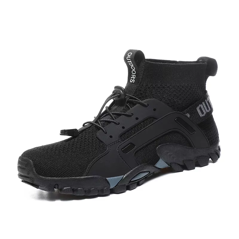 Bottes montantes en maille respirante pour hommes et femmes, chaussures de randonnée confortables, c